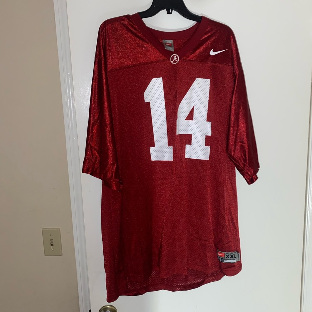 Nike crimson and White Men's Jersey